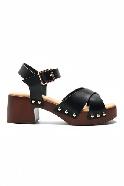 Sandalias Negro Plataforma 14863 Hebilla Casual de mujer Zoé Brand Costa Rica
