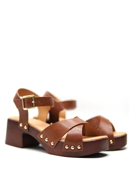 Sandalias Camel Plataforma 14865 Hebilla Casual de mujer Zoé Brand Costa Rica