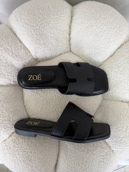 Sandalias Negro Flats 14904 Casual de mujer Zoé Brand Costa Rica