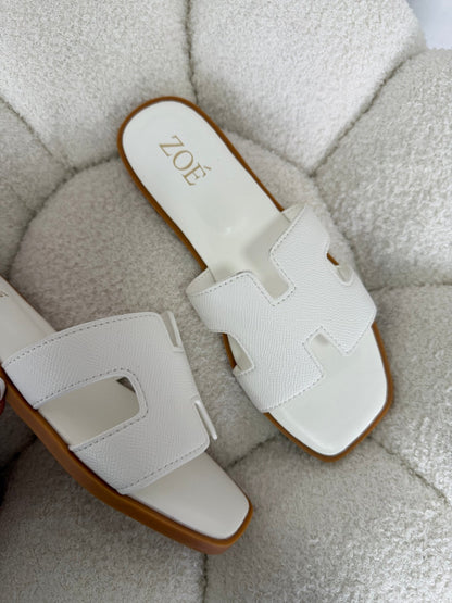 Sandalias Blanco Flats 14905 Casual de mujer Zoé Brand Costa Rica