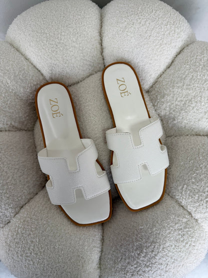 Sandalias Blanco Flats 14905 Casual de mujer Zoé Brand Costa Rica