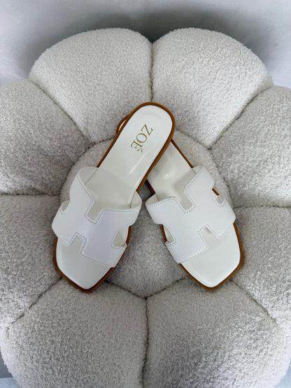 Sandalias Blanco Flats 14905 Casual de mujer Zoé Brand Costa Rica