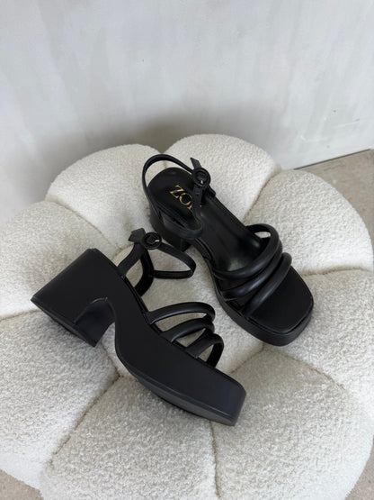 Sandalias Negro Plataforma 14911 Ejecutivo de mujer Zoé Brand Costa Rica