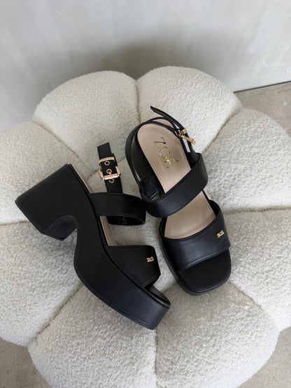 Sandalias Negro Plataforma 14913 Hebilla Ejecutivo de mujer Zoé Brand Costa Rica