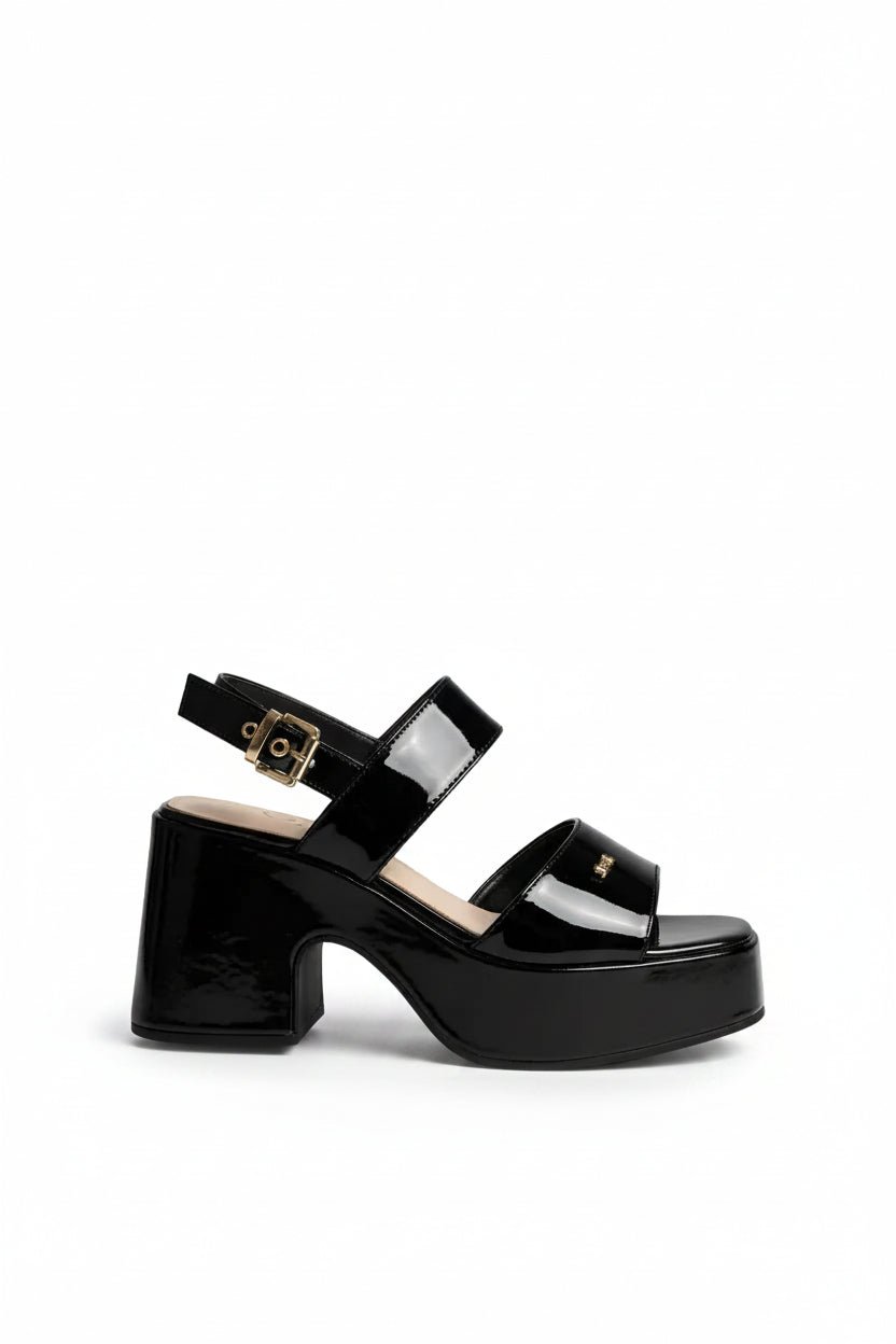 Sandalias Negro Charol Plataforma 14914 Ejecutivo de mujer Zoé Brand Costa Rica