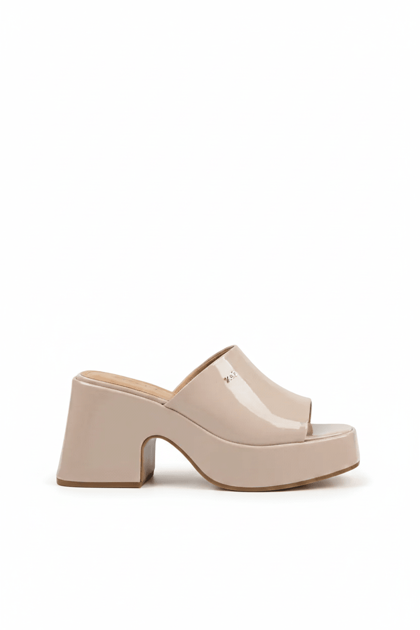 Sandalias Beige Charol Plataforma 14916 Ejecutivo de mujer Zoé Brand Costa Rica