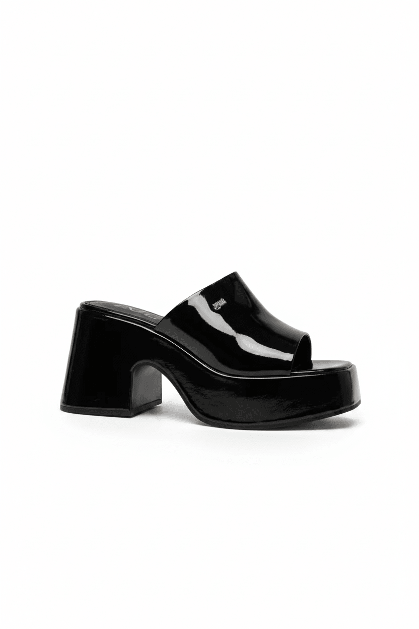 Sandalias Negro Charol Plataforma 14917 Ejecutivo de mujer Zoé Brand Costa Rica