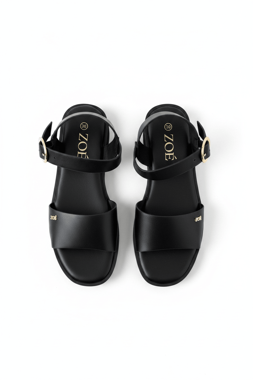 Sandalias Negro Plataforma 14930 Hebilla Casual de mujer Zoé Brand Costa Rica