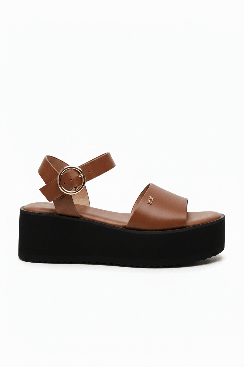 Sandalias Camel Plataforma 14931 Hebilla Casual de mujer Zoé Brand Costa Rica