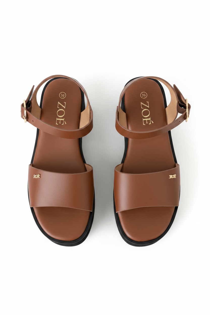 Sandalias Camel Plataforma 14931 Hebilla Casual de mujer Zoé Brand Costa Rica