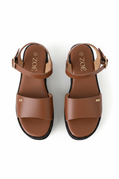 Sandalias Camel Plataforma 14931 Hebilla Casual de mujer Zoé Brand Costa Rica