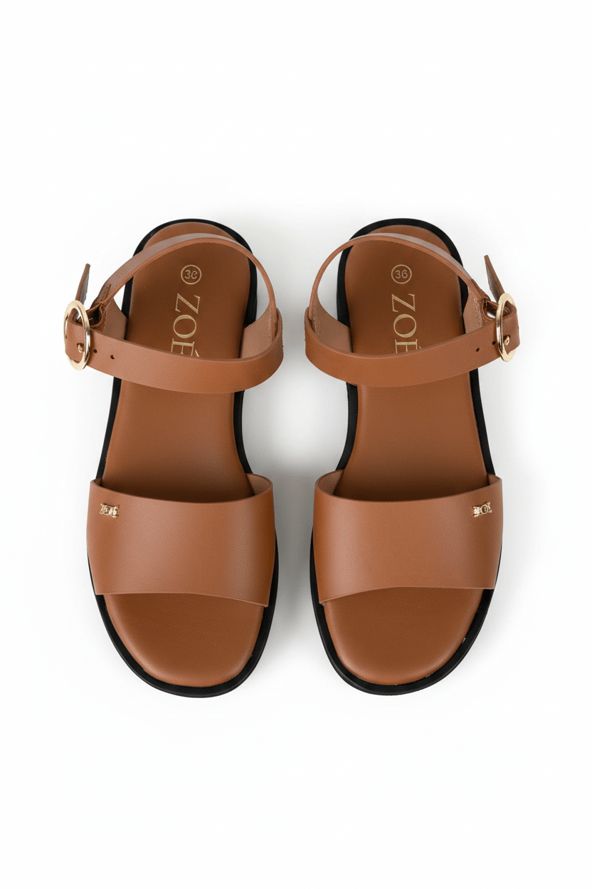 Sandalias Tan Plataforma 14932 Hebilla Casual de mujer Zoé Brand Costa Rica