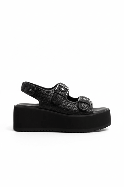 Sandalias Negro Plataforma 14934 Doble Correa Hebillas Casual de mujer Zoé Brand Costa Rica
