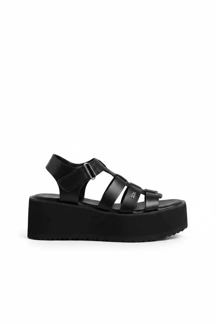 Sandalias Negro Plataforma 14936 Velcro Casual de mujer Zoé Brand Costa Rica