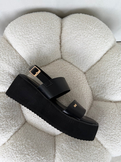 Sandalias Negro Plataforma 14938 Doble Correa Slingback Casual de mujer Zoé Brand Costa Rica