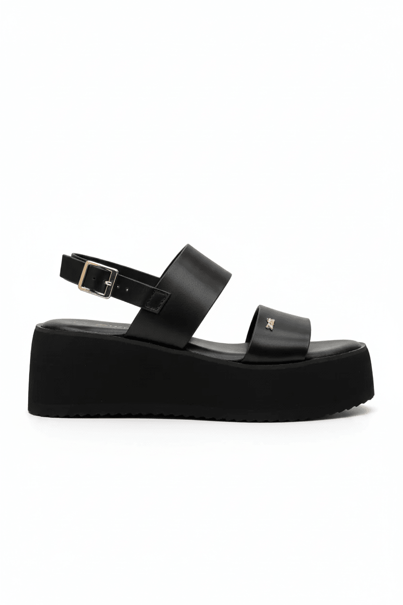 Sandalias Negro Plataforma 14938 Doble Correa Slingback Casual de mujer Zoé Brand Costa Rica
