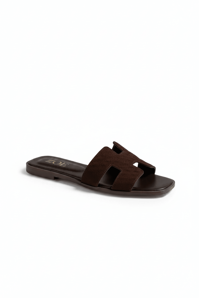 Sandalias Café Gamuza 14944 Flats Casual de mujer Zoé Brand Costa Rica