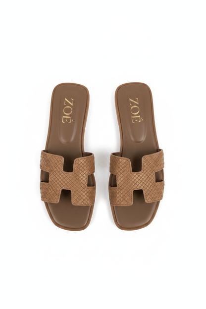 Sandalias Camel Gamuza 14945 Flats Casual de mujer Zoé Brand Costa Rica