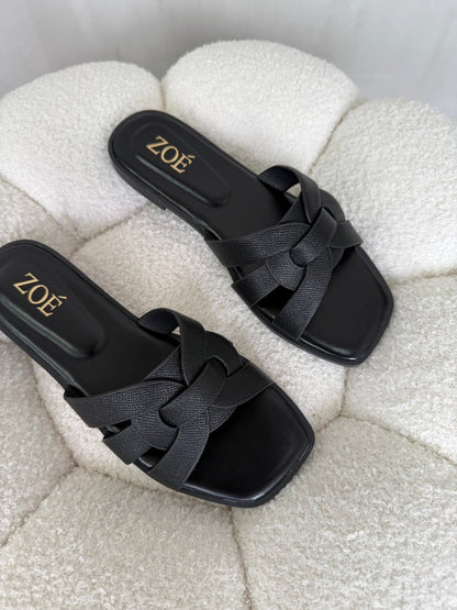 Sandalias Negro 14947 Flats Casual de mujer Zoé Brand Costa Rica