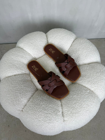 Sandalias Café 14948 Flats Casual de mujer Zoé Brand Costa Rica