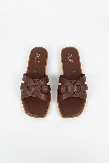 Sandalias Café 14948 Flats Casual de mujer Zoé Brand Costa Rica