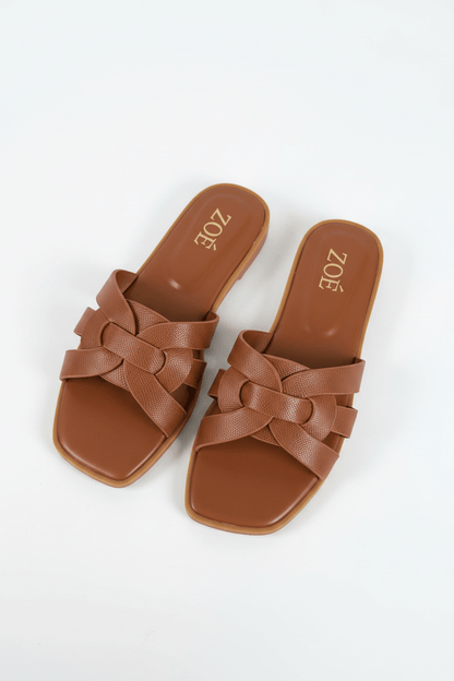 Sandalias Tan 14950 Flats Casual de mujer Zoé Brand Costa Rica