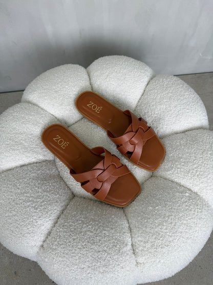 Sandalias Tan 14950 Flats Casual de mujer Zoé Brand Costa Rica