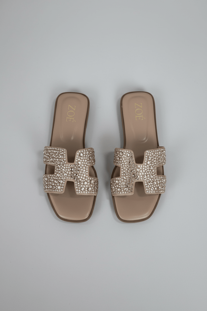 Sandalias Nude Brillos 14952 Flats Casual de mujer Zoé Brand Costa Rica