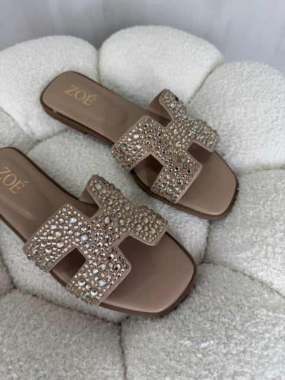Sandalias Nude Brillos 14952 Flats Casual de mujer Zoé Brand Costa Rica
