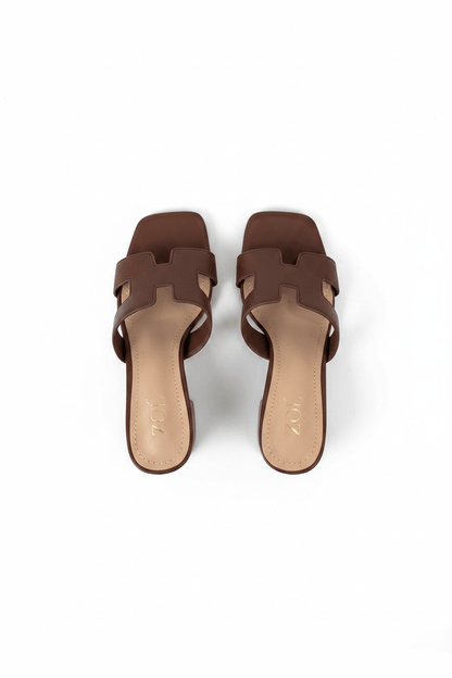 Tacones Café 14965 Casual de mujer Zoé Brand Costa Rica