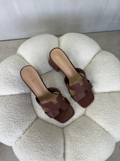 Tacones Café 14965 Casual de mujer Zoé Brand Costa Rica