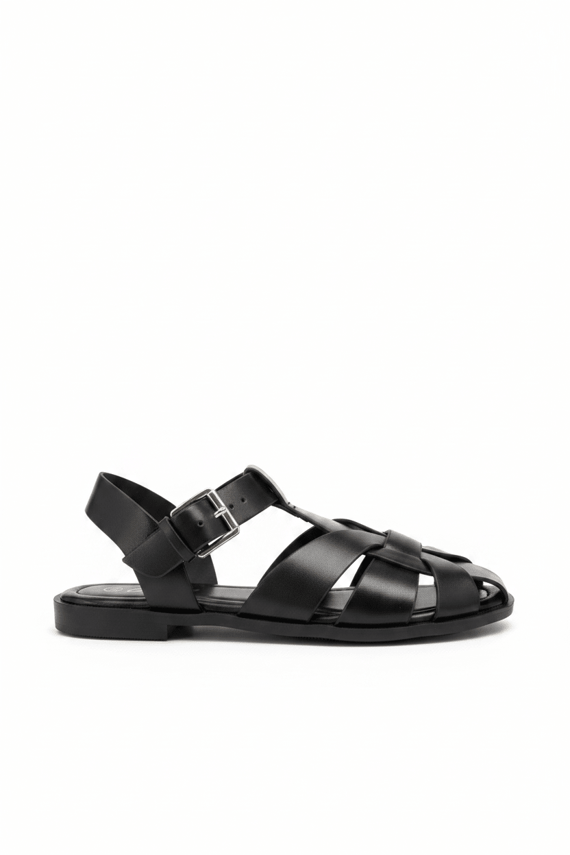 Sandalias Negro 14978 Hebilla Slingback Flats Casual de mujer Zoé Brand Costa Rica
