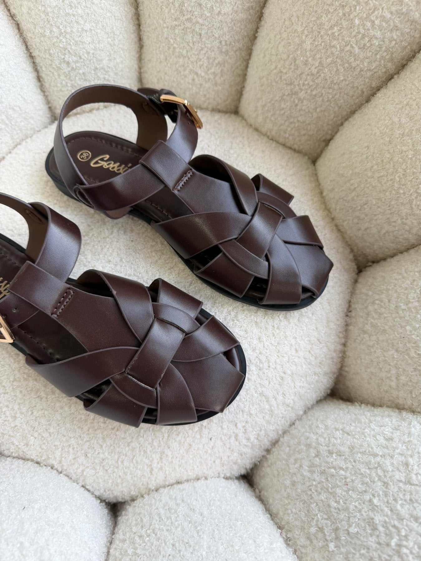 Sandalias Café 14980 Hebilla Slingback Flats Casual de mujer Zoé Brand Costa Rica