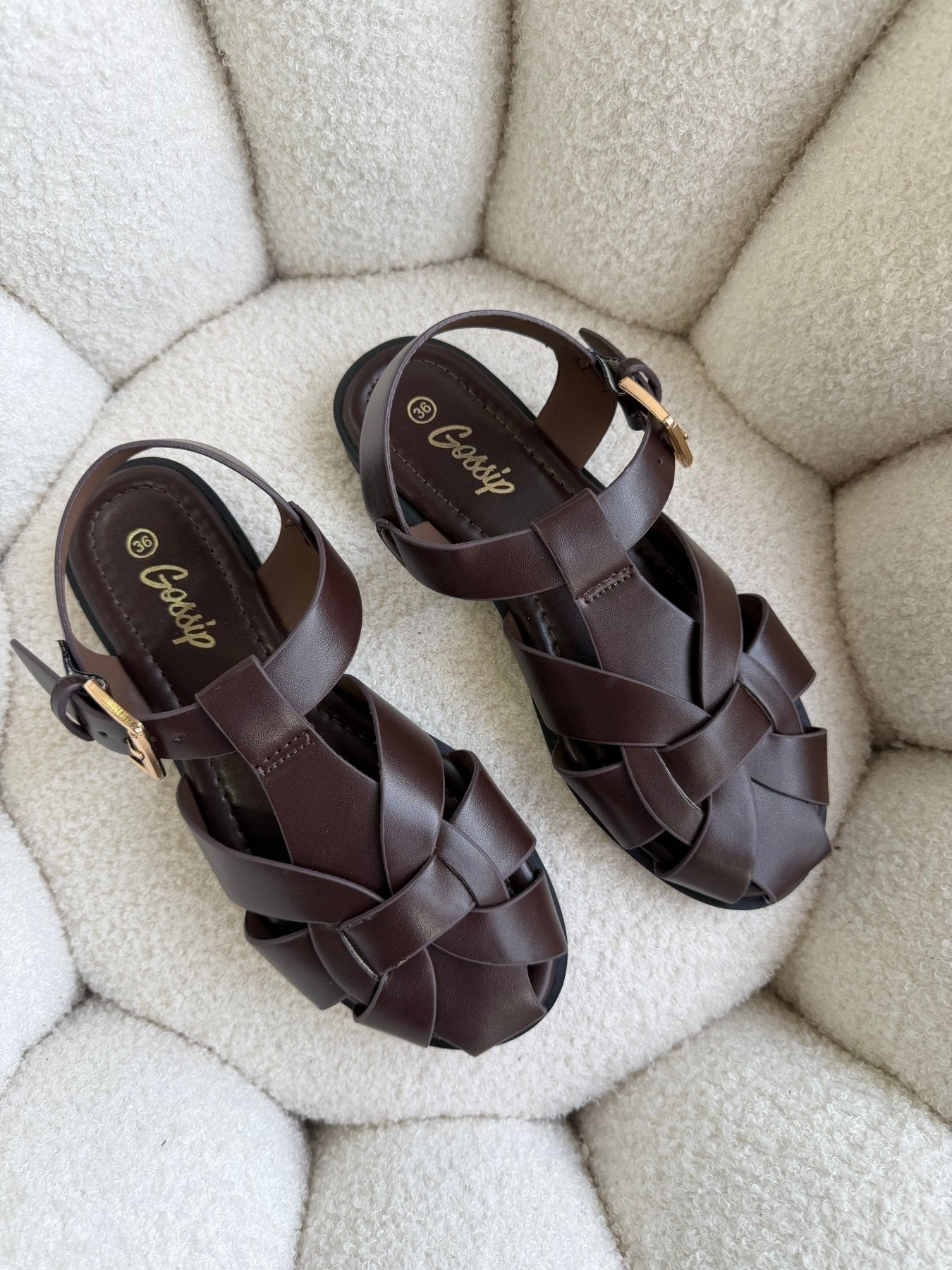 Sandalias Café 14980 Hebilla Slingback Flats Casual de mujer Zoé Brand Costa Rica
