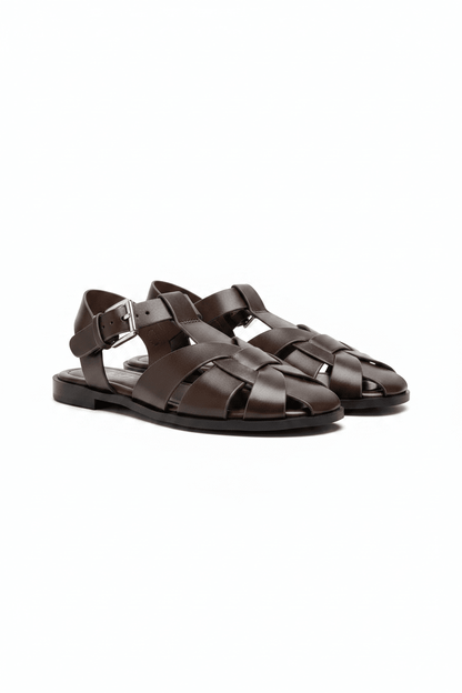 Sandalias Café 14980 Hebilla Slingback Flats Casual de mujer Zoé Brand Costa Rica