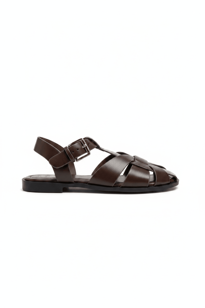 Sandalias Café 14980 Hebilla Slingback Flats Casual de mujer Zoé Brand Costa Rica