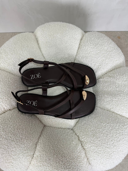 Sandalias 15060 Correa Slingback Casual de mujer Zoé Brand Costa Rica - ZOÉ BRAND 2026 chancletas coffee