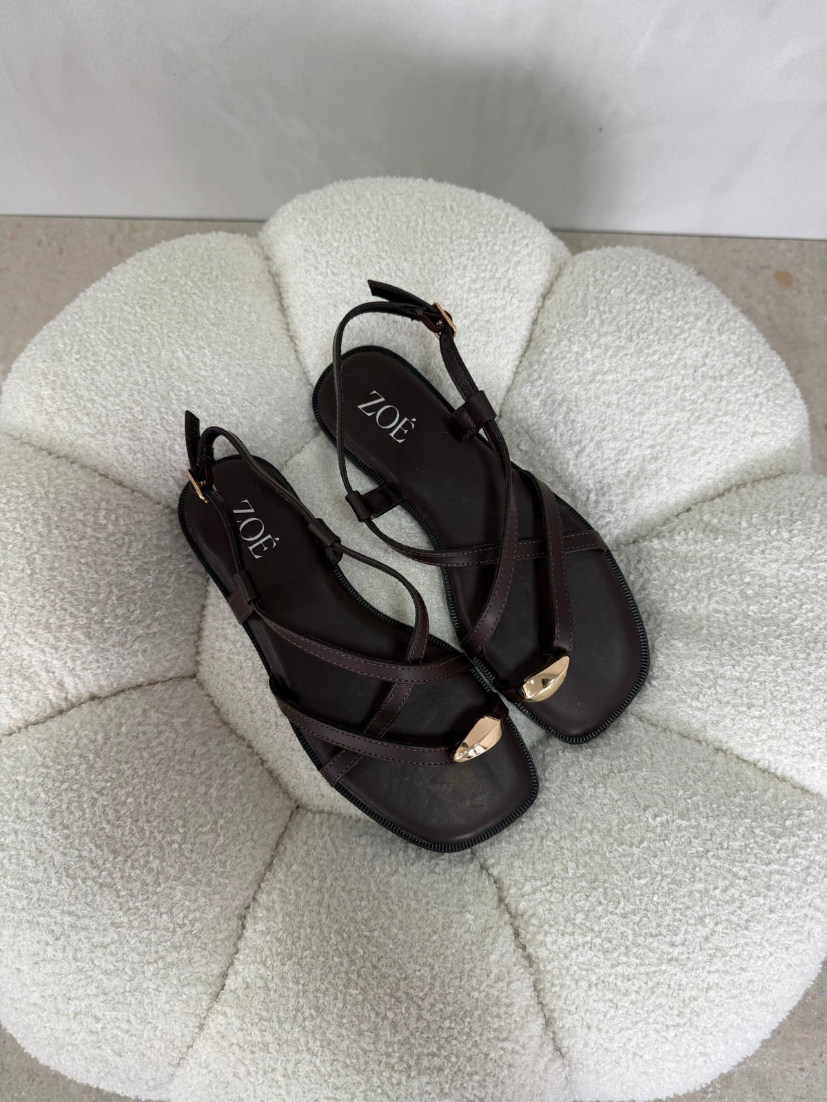 Sandalias 15060 Correa Slingback Casual de mujer Zoé Brand Costa Rica - ZOÉ BRAND 2026 chancletas coffee