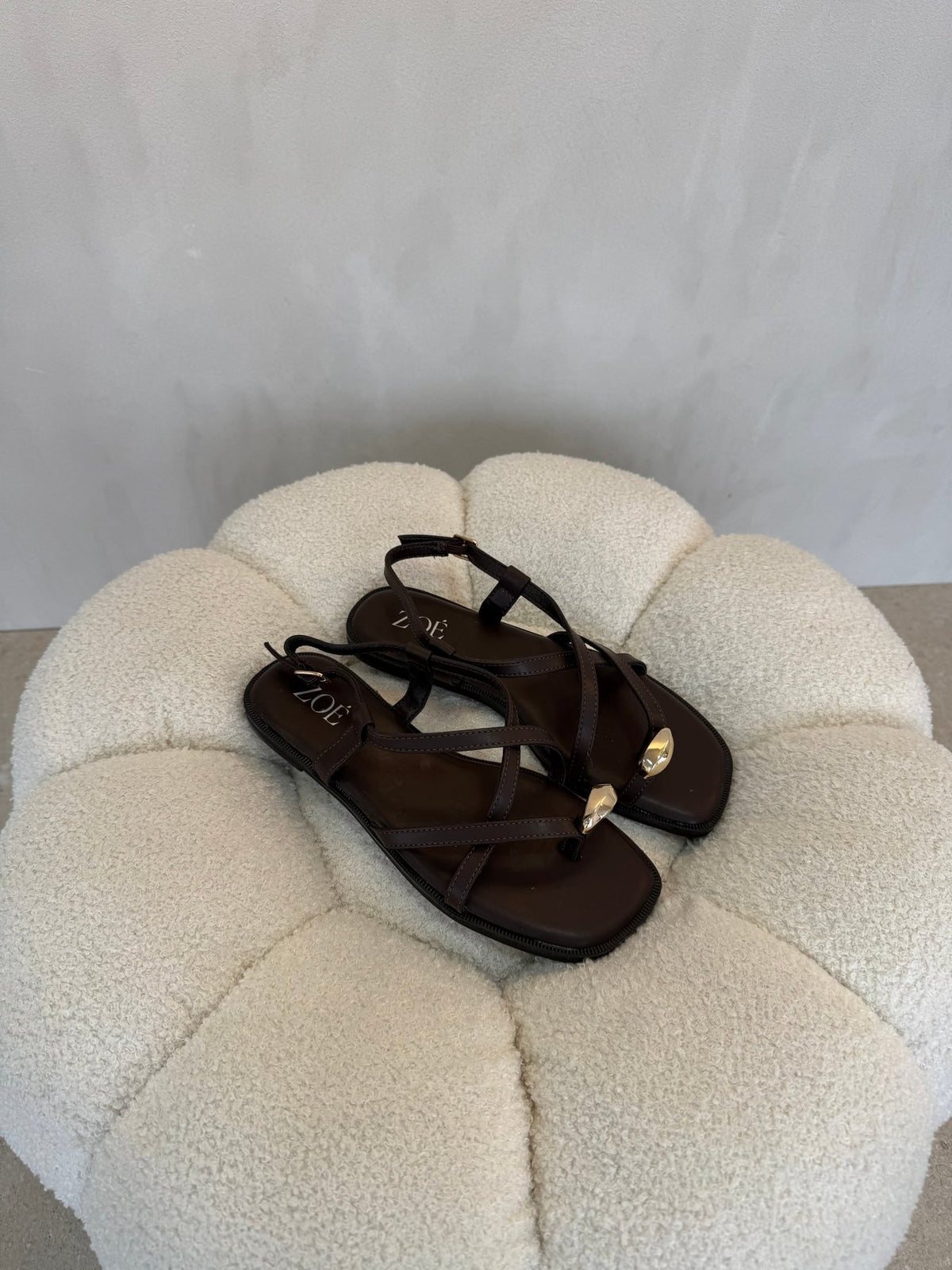 Sandalias 15060 Correa Slingback Casual de mujer Zoé Brand Costa Rica - ZOÉ BRAND 2026 chancletas coffee