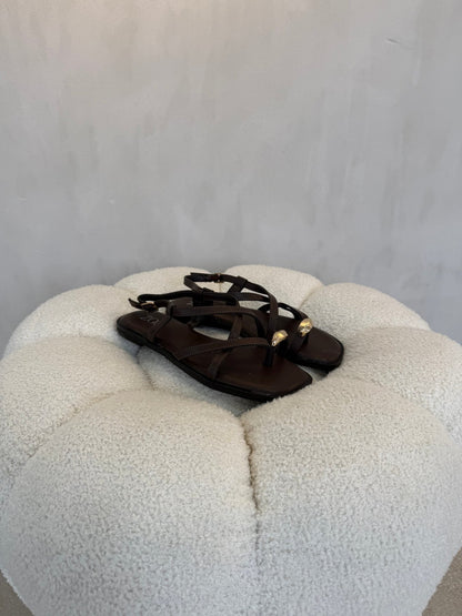 Sandalias 15060 Correa Slingback Casual de mujer Zoé Brand Costa Rica - ZOÉ BRAND 2026 chancletas coffee