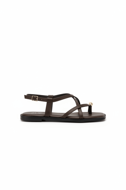 Sandalias 15060 Correa Slingback Casual de mujer Zoé Brand Costa Rica - ZOÉ BRAND 2026 chancletas coffee