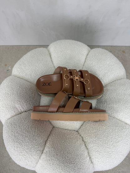Sandalias 15067 Hebilla Casual de mujer Costa Rica - ZOÉ BRAND 2026 brown chancletas