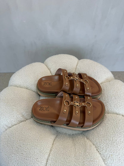 Sandalias 15067 Hebilla Casual de mujer Costa Rica - ZOÉ BRAND 2026 brown chancletas