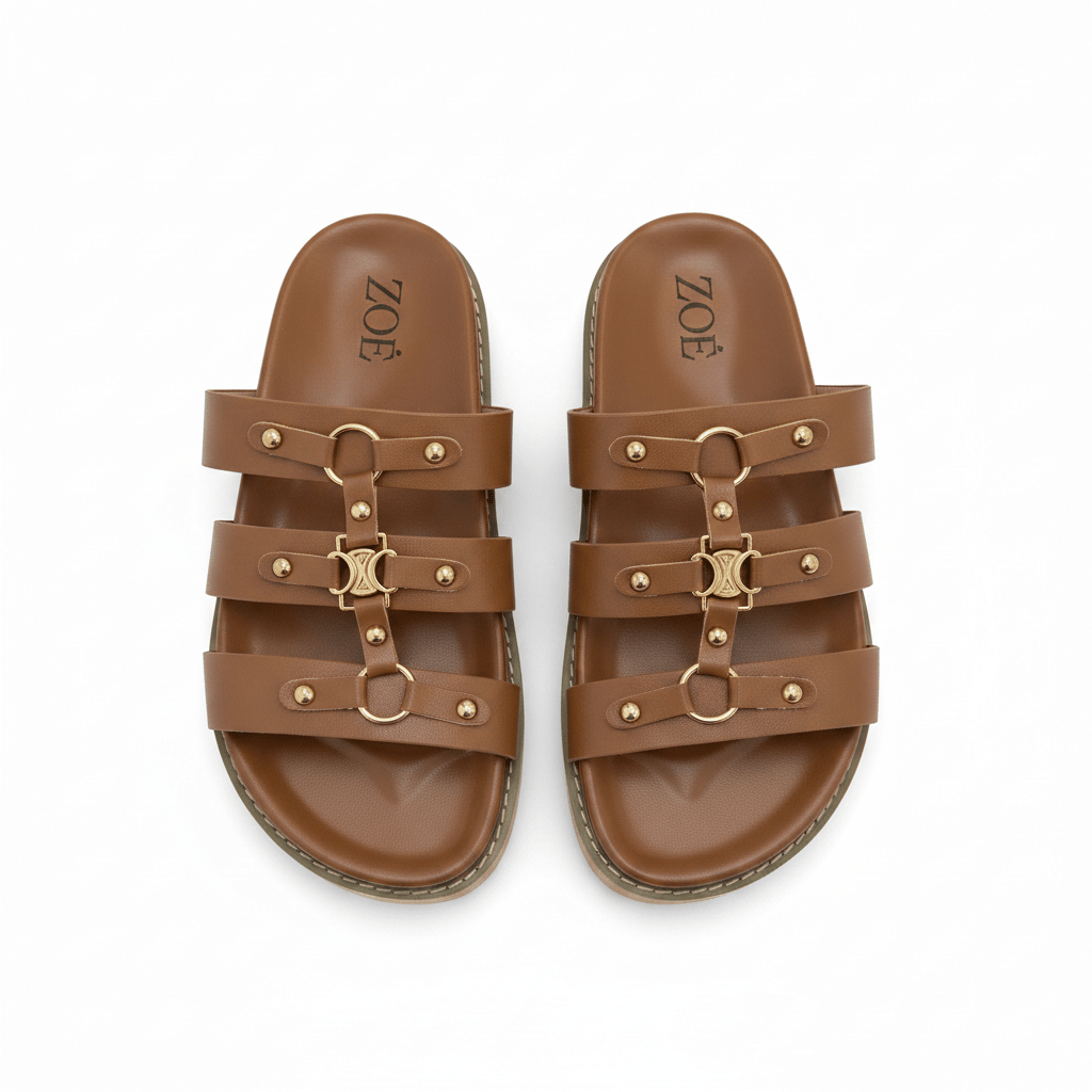 Sandalias 15067 Hebilla Casual de mujer Costa Rica - ZOÉ BRAND 2026 brown chancletas