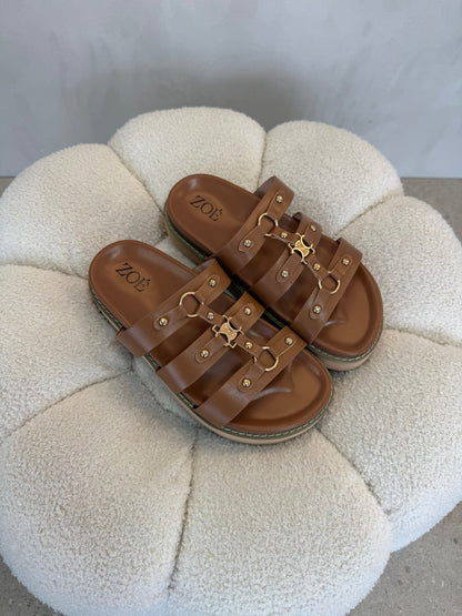 Sandalias 15067 Hebilla Casual de mujer Costa Rica - ZOÉ BRAND 2026 brown chancletas
