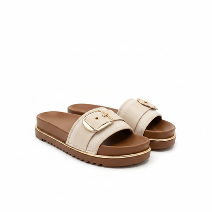 Sandalias 15175 Casual de mujer Costa Rica - ZOÉ BRAND 2026 beige chancletas
