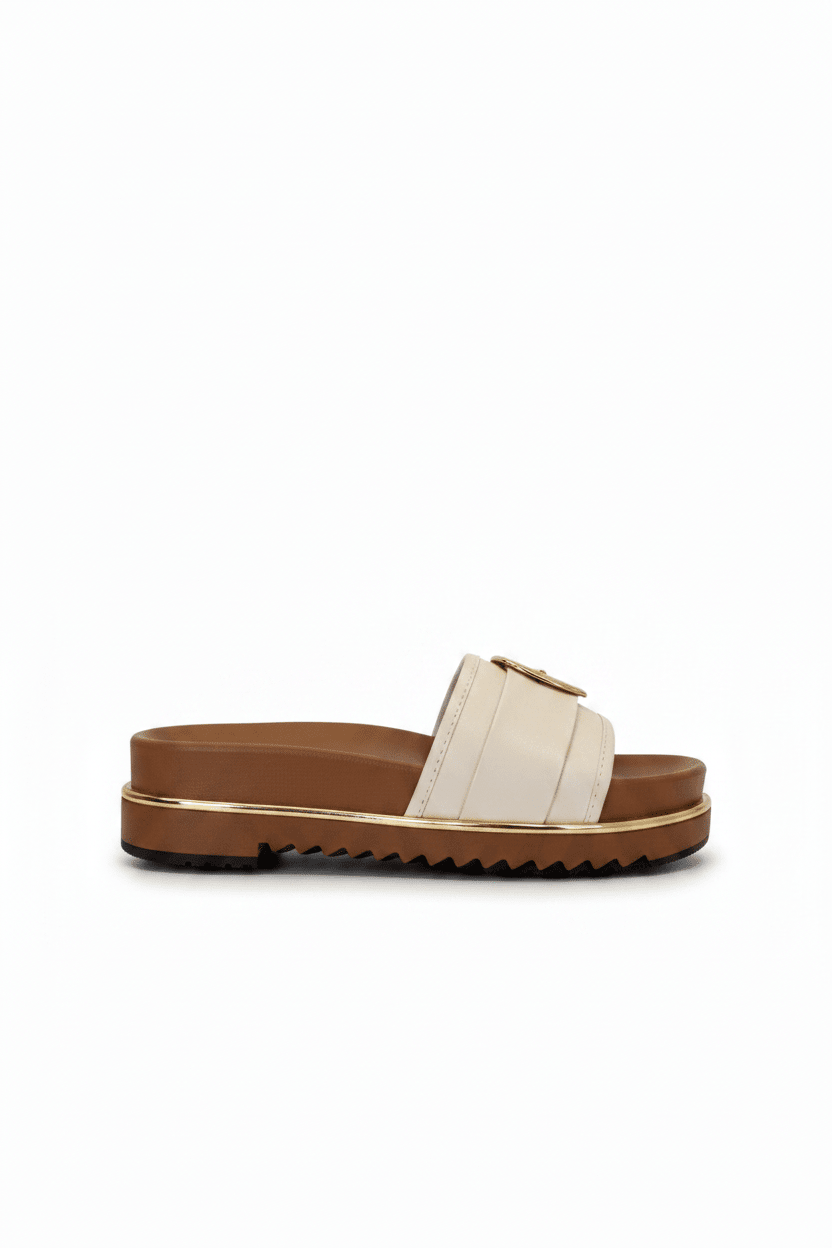 Sandalias 15175 Casual de mujer Costa Rica - ZOÉ BRAND 2026 beige chancletas