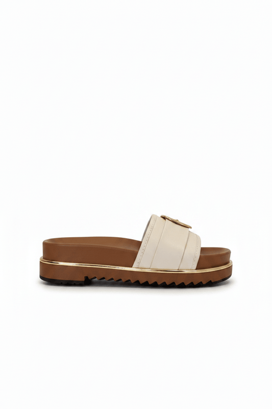 Sandalias 15175 Casual de mujer Costa Rica - ZOÉ BRAND 2026 beige chancletas