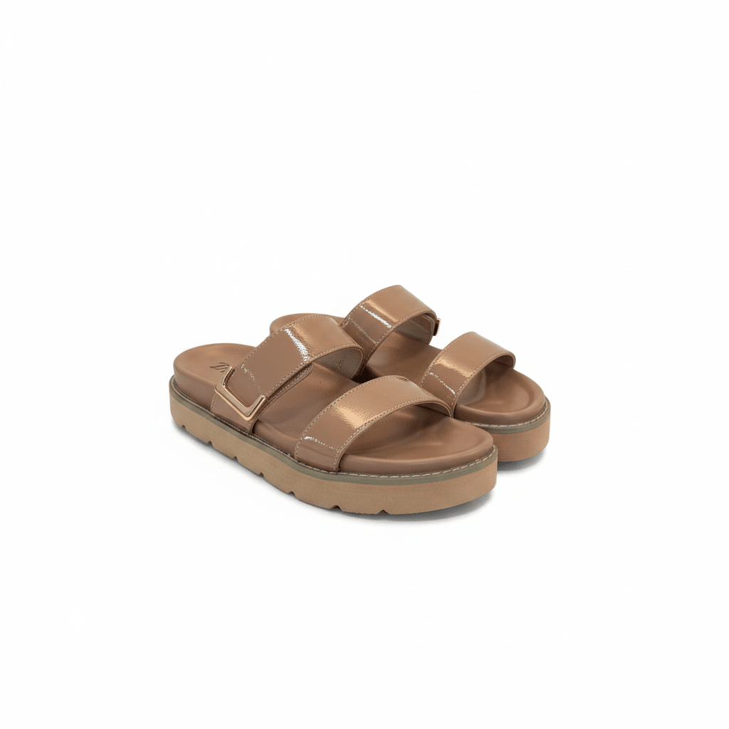 Sandalias Beige 15065 Hebilla Casual de mujer Zoé Brand Costa Rica - ZOÉ BRAND 2026 beige chancletas