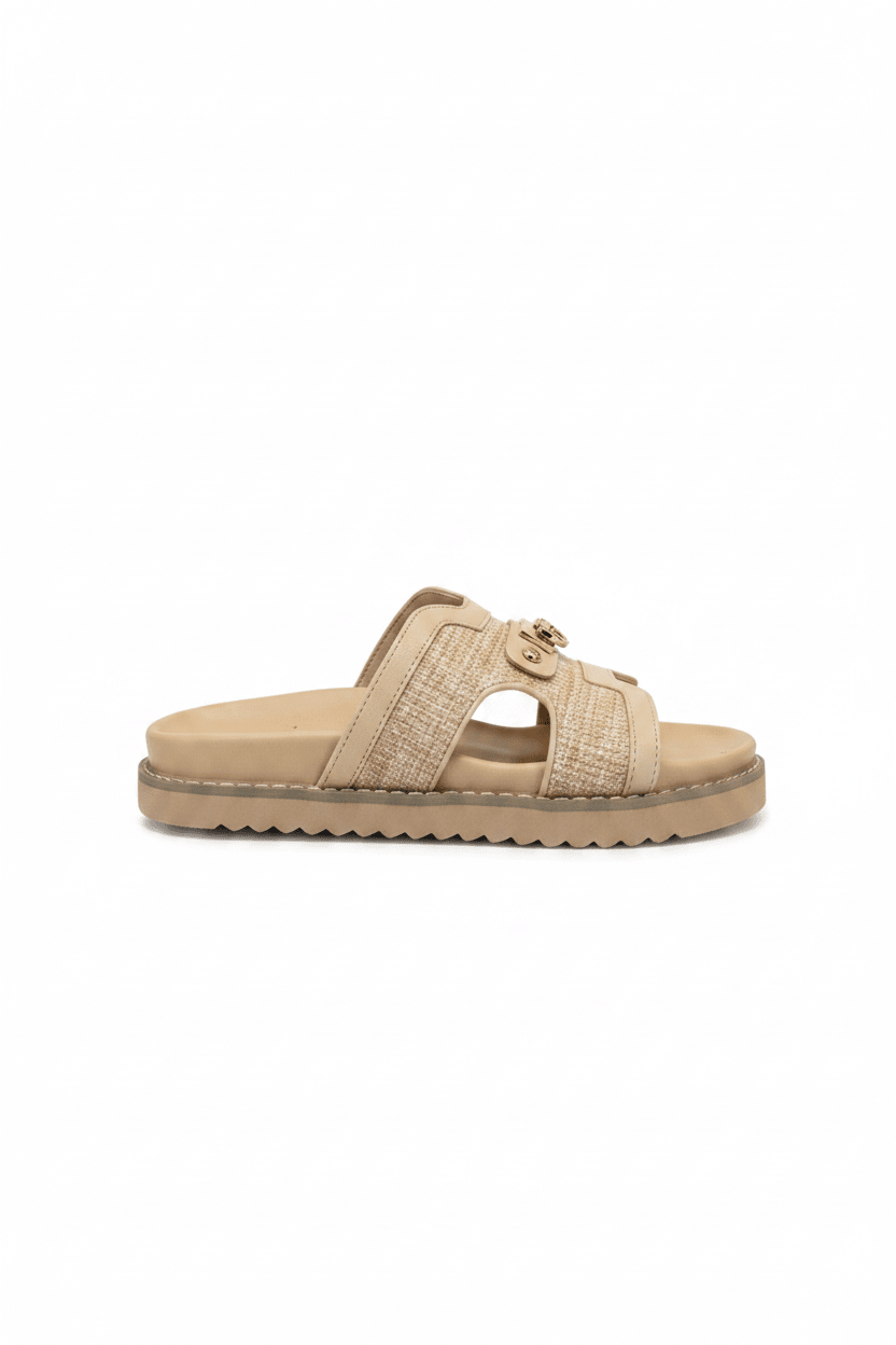 Sandalias Beige 15072 Plataforma Casual de mujer Zoé Brand Costa Rica - ZOÉ BRAND 2026 beige chancletas